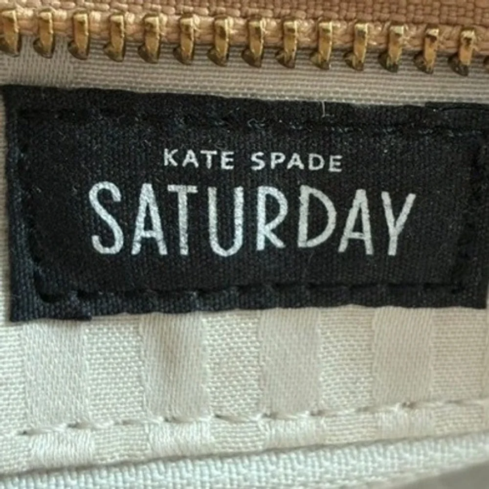 Kate Spade Saturday Leather Handbag Womens Tan Excellent Grainy Satchel Bag